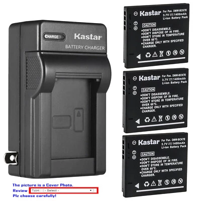 Kastar Battery Wall Charger for DMW-BCK7E DMW-BCK7PP & Panasonic Lumix DMC-FH27