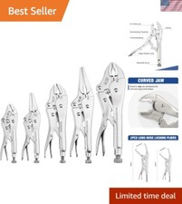 5-Piece Locking Pliers Set, Pliers Tool Set, Vice Grips with Chrome-vanadium ...