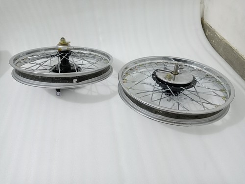 Fit For Royal Enfield Complete Front And Rear Half Width Wheel Assembly - Picture 5 of 22