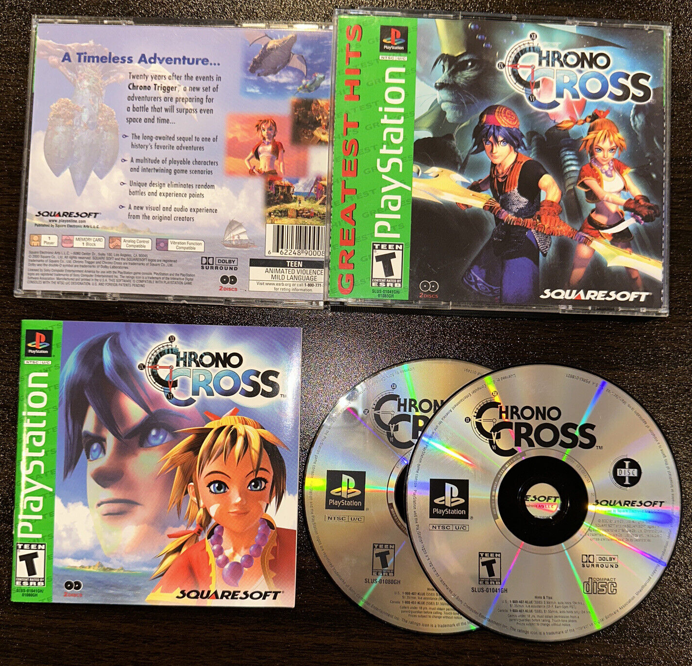 Rare PlayStation PS1 Chrono Cross Game & Strategy Guide Complete