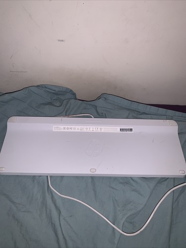 Computer Keyboard HP Wired White Slim PC Model KBAH21 USB - Picture 5 of 5