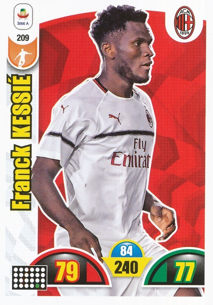 209 FRANCK KESSIE IVORY COAST AC MILAN CARD ADRENALYN CALCIATORI