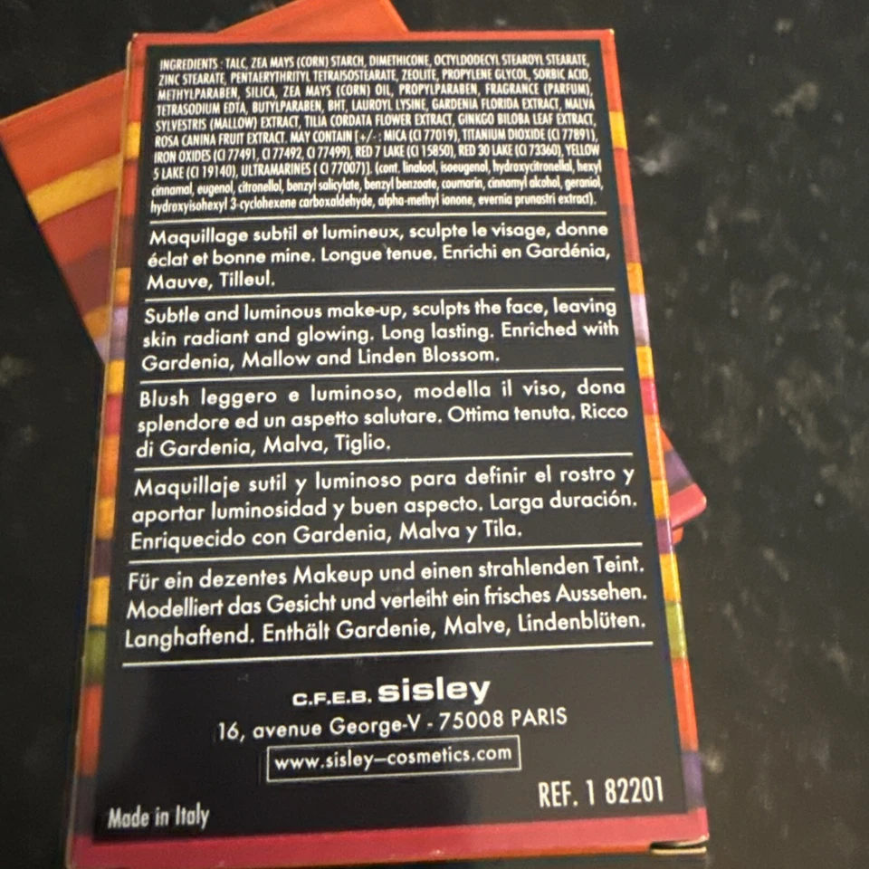 Sisley Phyto-Blush eclat - персик No1. .35 унций 10gb персиковый дуэт новый в коробке лот из 2 - Изображение 3 из 4