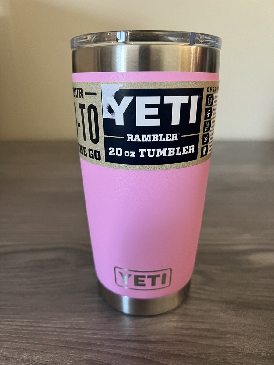  YETI Rambler 20 oz Tumbler, Stainless Steel, Vacuum Insulated  with MagSlider Lid, Power Pink : Home & Kitchen