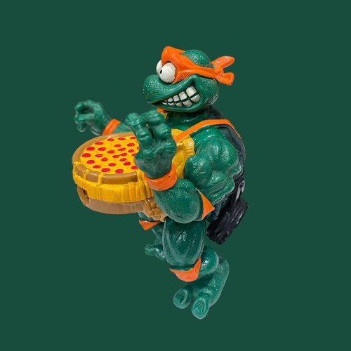 Playmates 1993 TMNT Pizza Tossin Mike with Belt Michelangelo Ninja Turtle Figure - Picture 3 of 17