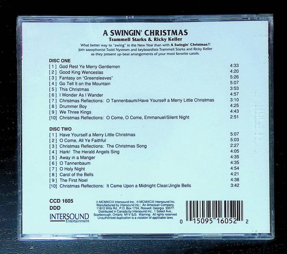 CD Swingin Christmas Worlds Favorite Carols 1993 Intersounds Sealed Foto 2 de 2