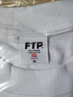 FTP T-Shirt Bianca 14° Anniversario Con Logo - Taglia X-Large (XL) Nuova Con Etichette