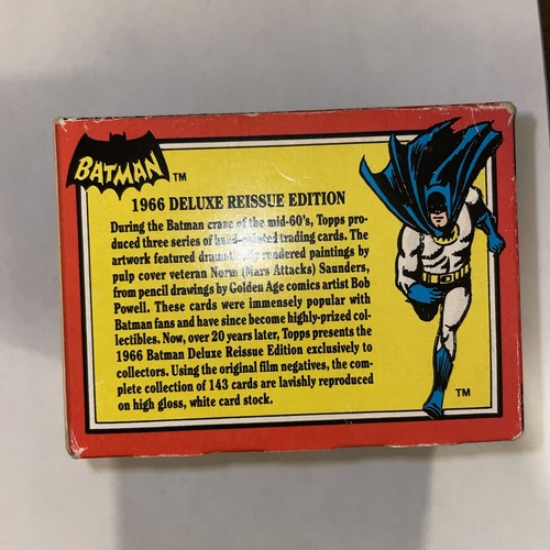 1989 Topps Batman Deluxe Reissue Edition in Box Burt Ward Autograph On Box Robin - Picture 6 of 6
