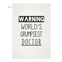 Warnung World's Grumpiest Doctor Geschirrtuch SpüLlappen Toll Best Lustig