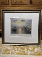 Vintage Print,APPROACH TO VENICE,JamesS.Virtue,Steel Engraving,19th Century