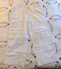 NEW J. Jill Womens Plus Size 26W 100% Linen Wide Leg Pants Tie Waist Genuine Fit