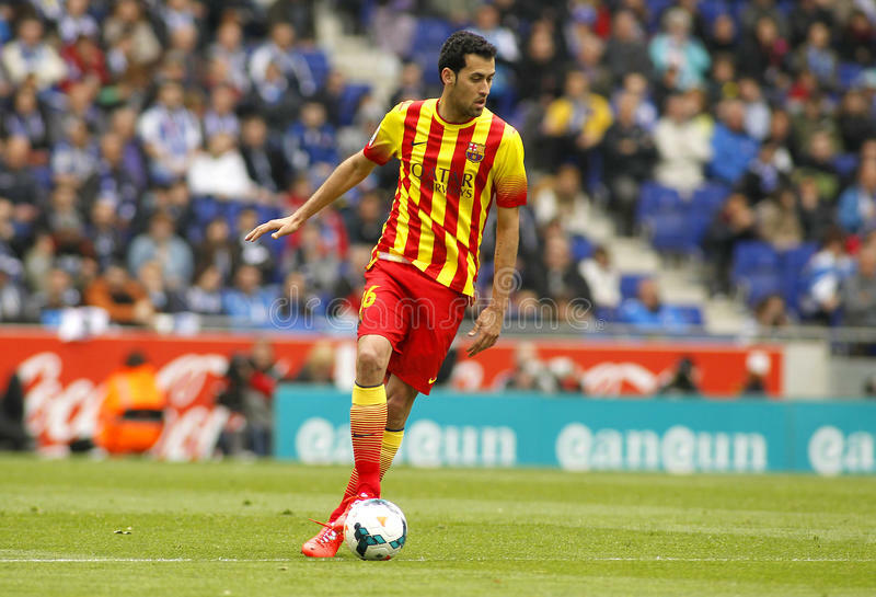 MEN FC BARCELONA 2013/2014 BUSQUETS #16 SHORTS PANTALONES FOOTBALL
