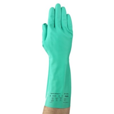 Ansell Sol-Vex 37-175 Chemical Resistant Gloves Size 8, 6 Pair
