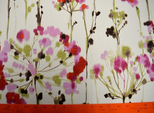 Dandelion Pink Bartson Fabric - Picture 2 of 3