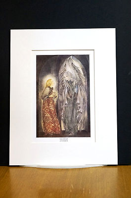 Sulamith Wulfing 1983 THE DONOR Young Girl w ANGEL w Gray Wings