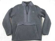 Under Armour Sweater Womens Medium Black Fleece 1/2 Zip Pockets Outdoor Logo