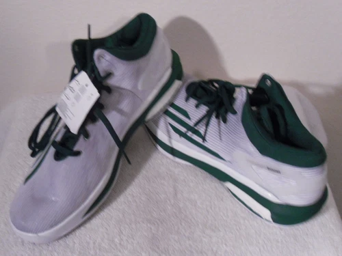 NWT Adidas SM Crazy Light Boost Mens Basketball Shoes 17 White/Green MSRP$140
