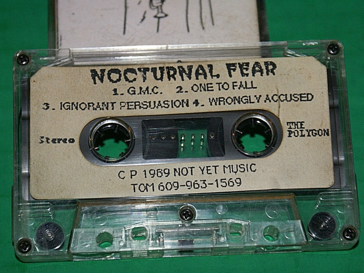 Nocturnal Fear S/t Very Rare First Demo Cassette Tape 1989 NJ
