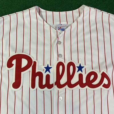 Majestic フィラデルフィア・フィリーズ ストライプジャージ Vintage Philadelphia Phillies Majestic Pinstripe Baseball