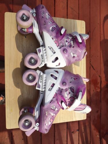 Used Derby 54mm Kids Girls Beginner L (3-6) with Small nutcase helmet - Picture 2 of 19