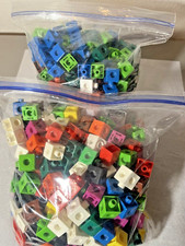 300 UNIFIX CUBES TUB Connecting Counting Links Snap Math Cubes Fine Motor