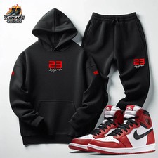 Men's 23 Legend Sweatsuit: Hoodie  Joggers - Jordan 13 Midnight Navy Blue Match