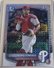 2025 Bowman Chrome Mega Box Mojo Refractor Alirio Ferrebus #BCP-198- Phillies