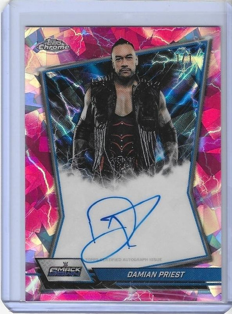 Topps WWE Sapphire 2026 - Damian Priest - Autograph - 1/1 Padparadscha