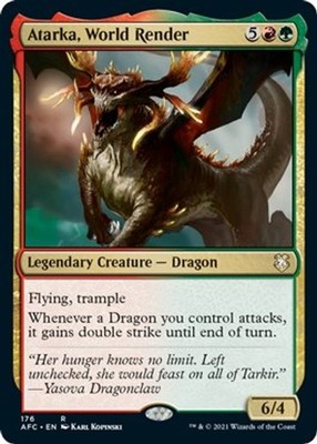 Atarka, World Render - 176 - NM - Commander: Adventures in the Forgotten Realms