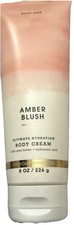 NEW BATH  BODY WORKS AMBER BLUSH BODY CREAM-8 FL OZ