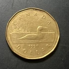 1990 Loonie One Dollar Canadian Coin