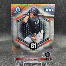 Slade Caldwell 2026 Bowman Baseball Scouts Top 100 Arizona Diamondbacks #BTP-81