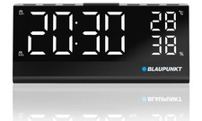 Blaupunkt R10ALU Radiowecker LCD XXL Radio FM ( Alarm, Uhr , Temperatur )