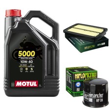 GSF 600 Bandit Faired Air Oil Filter Service Kit Motul 5000 10w40 4L Suzuki 2004