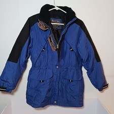 Pacific Trail Girls Winter Jacket Size XL 16 Blue Full Zip Pockets Hood Nylon
