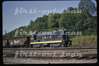 R DUPLICATE SLIDE - Baltimore & Ohio B&O 9275 Baldwin & Coal Loads