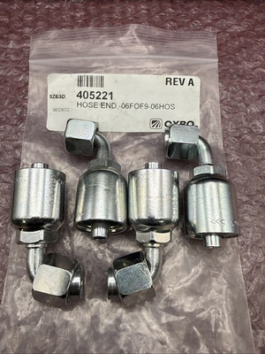 #ad John Deere CNH OXBO 1J943 6 6 Crimp Hose 90° Elbow Fitting Pack of 4 NEW $39.99