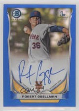 2014 Bowman Chrome Prospect Blue Refractor 3/150 Robert Gsellman Auto s3g