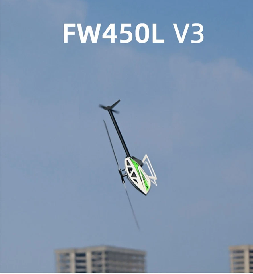 Fly Wing FW450L V3 6CH GPS 3D Hovering Auto Return RC RTF Helicopter 2 Battery - Image 4 of 4