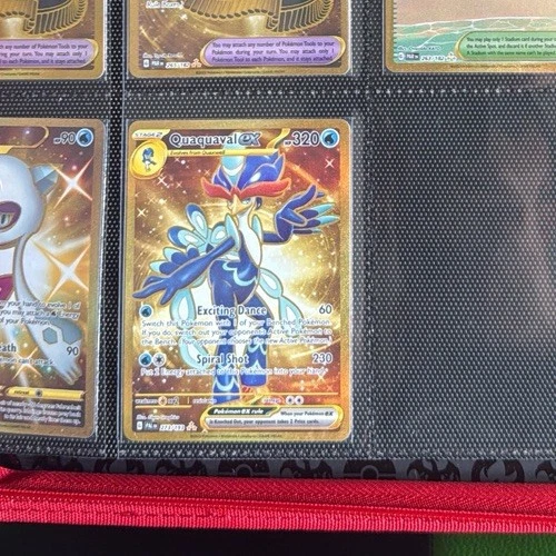 Pokemon TCG Card Quaquaval ex 273/193 Paldea Evolved Gold Hyper Rare - NM