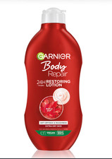 3 Pack RED Garnier Body Repair  24 H Restoring Lotion 3 x 400ml