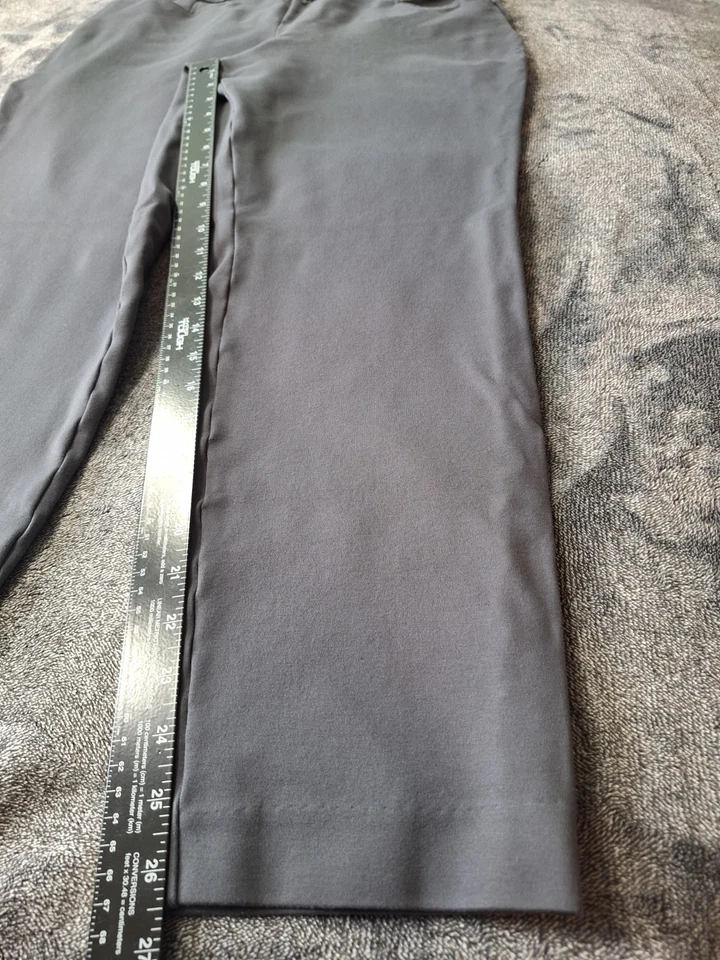 Pantalones de punto Susan Graver Pull On Ponte para mujer L gris pequeño cómodos carrera informales Foto 4 de 4