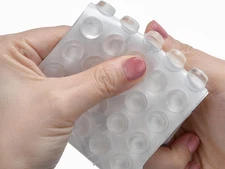 256Pack Clear Cabinet Door Bumpers, 1/2" Diameter Rubber Bumpers Self Adhesive S