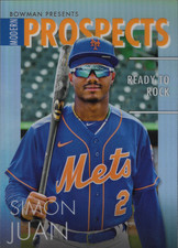 2023 Topps Bowman Simon Juan #MP-13 New York Mets Modern Prospects Insert