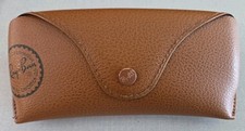 Ray Ban Logo Brown "Leather" Sunglass Case