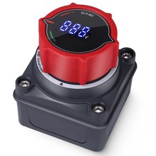 Upgrade Battery Disconnect Switch with Voltmeter On Off