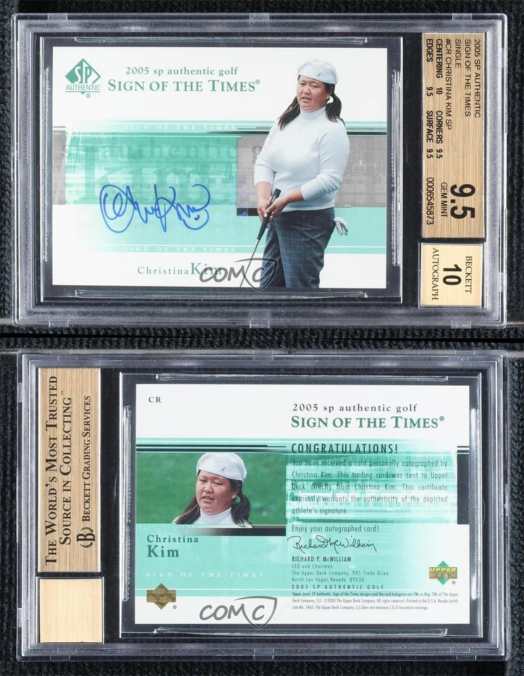 2005 SP Authentic Sign of the Times Christina Kim #CR BGS 9.5 Rookie Auto RC - Image 3 of 3