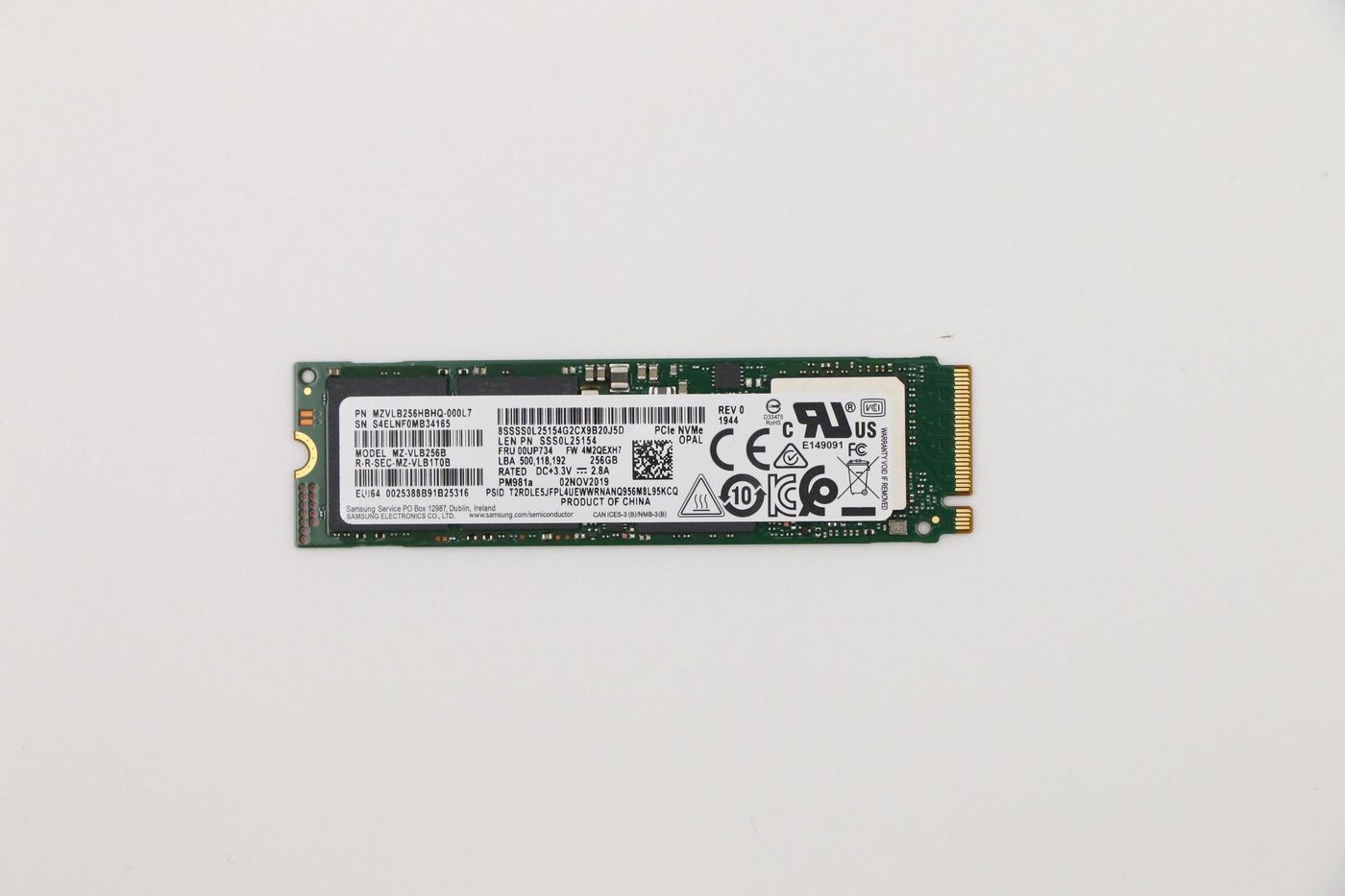 Lenovo Festplatte 256Gb M.2 2280 Ssd Pcie Nvme 24 Monate Garantie - Image 2