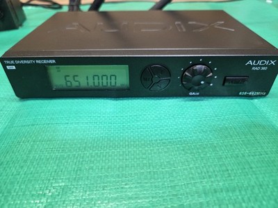 Audix Rad 360 Uhf Diversity Receiver Wireless  638-662 MHz         (3.2.1)