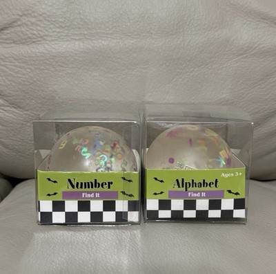 Target Bullseye Halloween Alphabet & Number Find It Sugar Ball Squishy